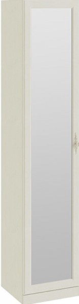 Шкаф для белья с 1-ой зеркальной дверью узкий «Лючия» (Штрихлак) в Мирном - mirnyj.mebel54.com | фото