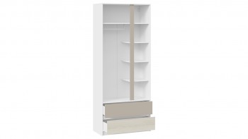 Шкаф для одежды комбинированный «Сканди» Дуб Гарден/Белый/Глиняный серый в Мирном - mirnyj.mebel54.com | фото