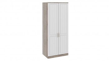 Шкаф для одежды с 2-мя глухими дверями «Прованс» (Дуб Сонома трюфель/Крем) в Мирном - mirnyj.mebel54.com | фото