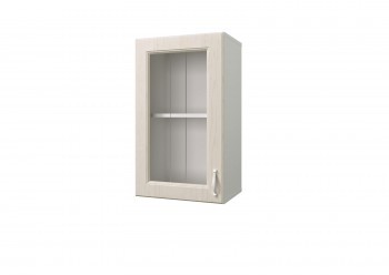 Шкаф с витриной Принцесса (Бежевый/Белый/ширина 400) в Мирном - mirnyj.mebel54.com | фото