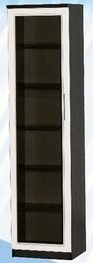 Шкаф средний со стеклодверью ДЛЯ ГОСТИНОЙ ШСС-450 Венге/Дуб выбеленный в Мирном - mirnyj.mebel54.com | фото