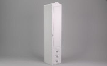 Шкаф угловой Бэлла с ящиками (Выбеленное дерево/Белый) в Мирном - mirnyj.mebel54.com | фото