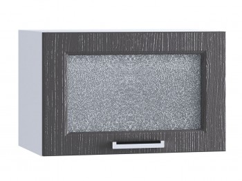 Шкаф верхний горизонтальный со стеклом 500, ШВГС 500 (Клен серый/корпус белый) в Мирном - mirnyj.mebel54.com | фото