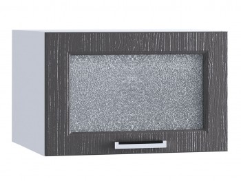 Шкаф верхний горизонтальный со стеклом 510, ШВГС 510 (Клен серый/корпус белый) в Мирном - mirnyj.mebel54.com | фото