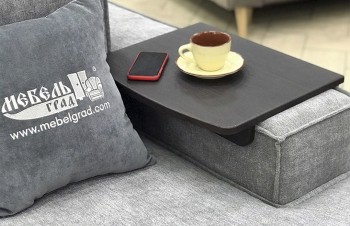 Столик накладка Дени для подлокотников шириной 150-200 мм Кофе структурный матовый в Мирном - mirnyj.mebel54.com | фото