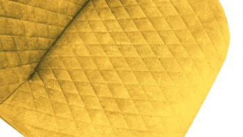 Стул «Оливер» К3 Черный/Микровелюр Wellmart Yellow в Мирном - mirnyj.mebel54.com | фото