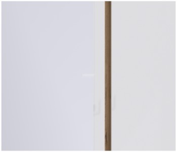 Веста СБ-2258 Шкаф 3х дверный с зеркалом Дуб Бунратти/Белый глянец в Мирном - mirnyj.mebel54.com | фото