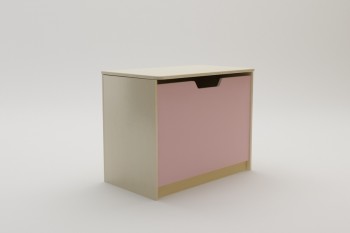 Ящик для игрушек Грэйси (Розовый/корпус Клен) в Мирном - mirnyj.mebel54.com | фото