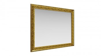 Зеркало навесное "Айрум"/(дуб кальяри / профиль: золото с орнаментом) в Мирном - mirnyj.mebel54.com | фото